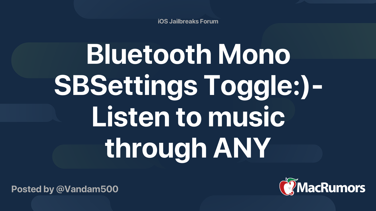 Bluetooth Mono Sbsettings Toggle