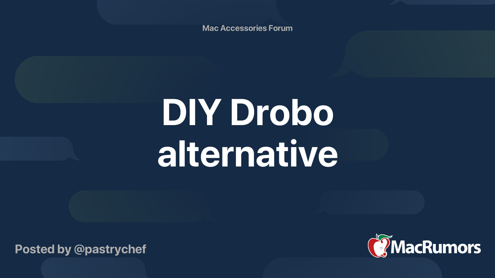 DIY Drobo alternative | MacRumors Forums