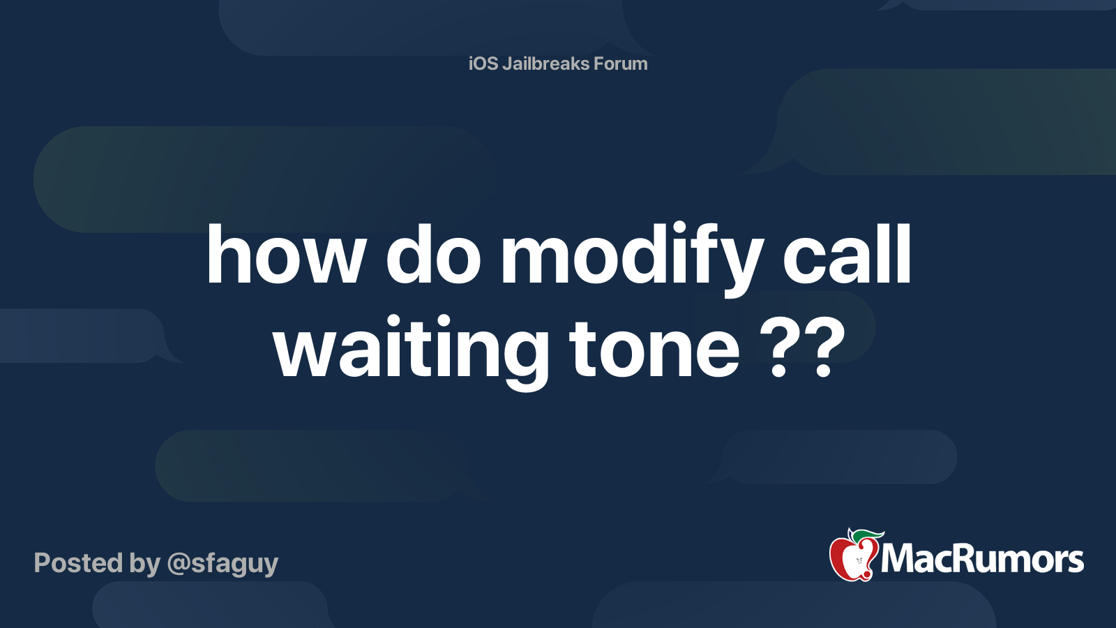 how do call waiting tone ?? | Forums