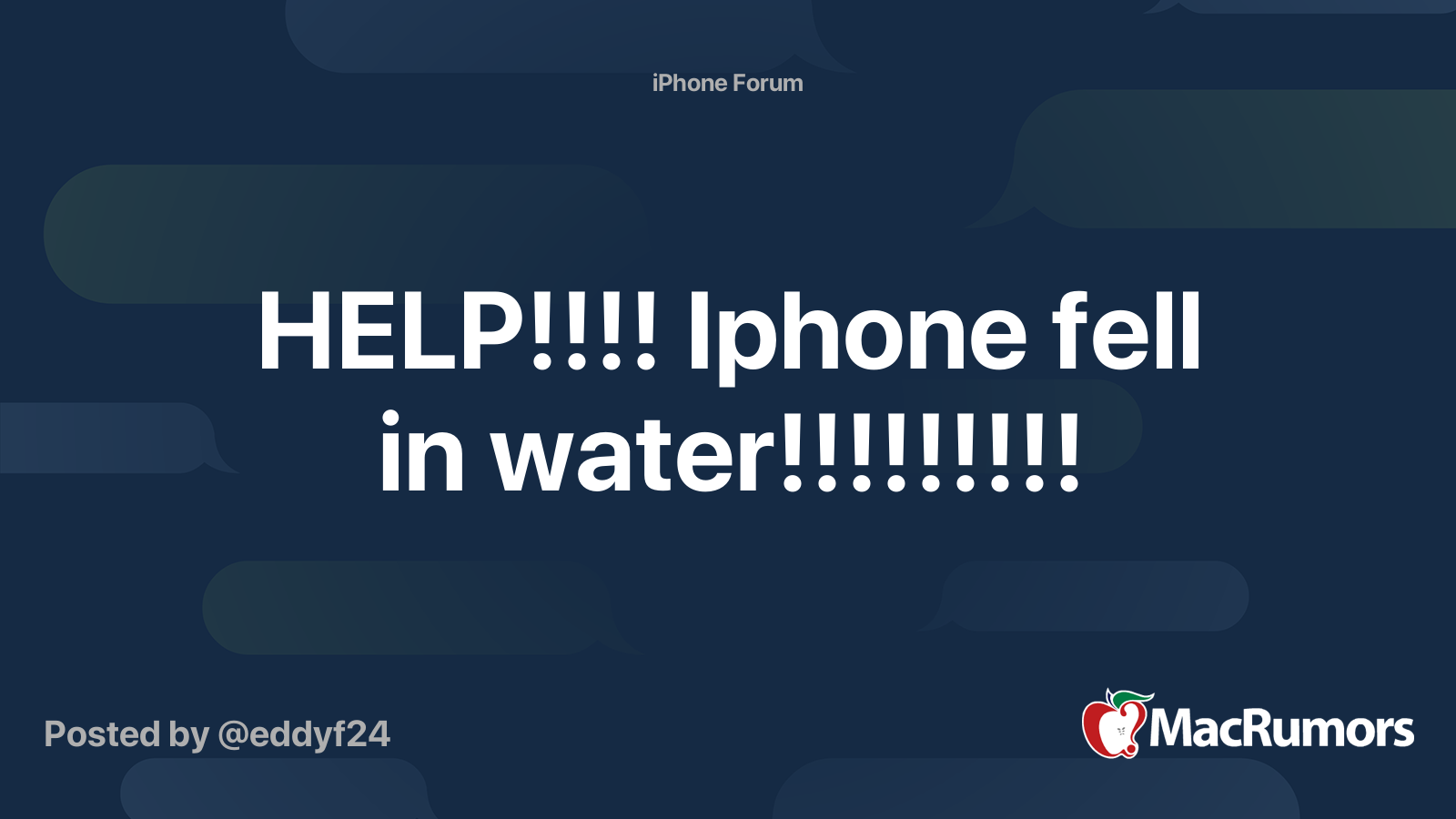 what to do if my iphone 15 fell in water