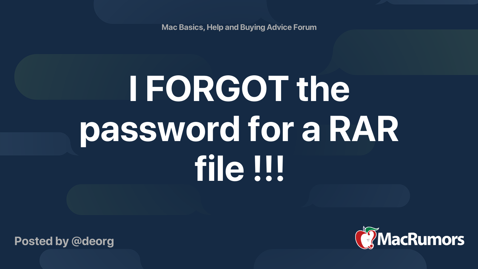 i-forgot-the-password-for-a-rar-file-macrumors-forums