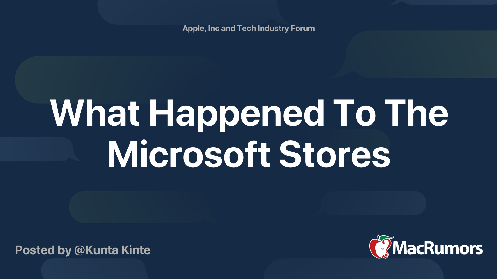 What Happened To The Microsoft Stores MacRumors Forums