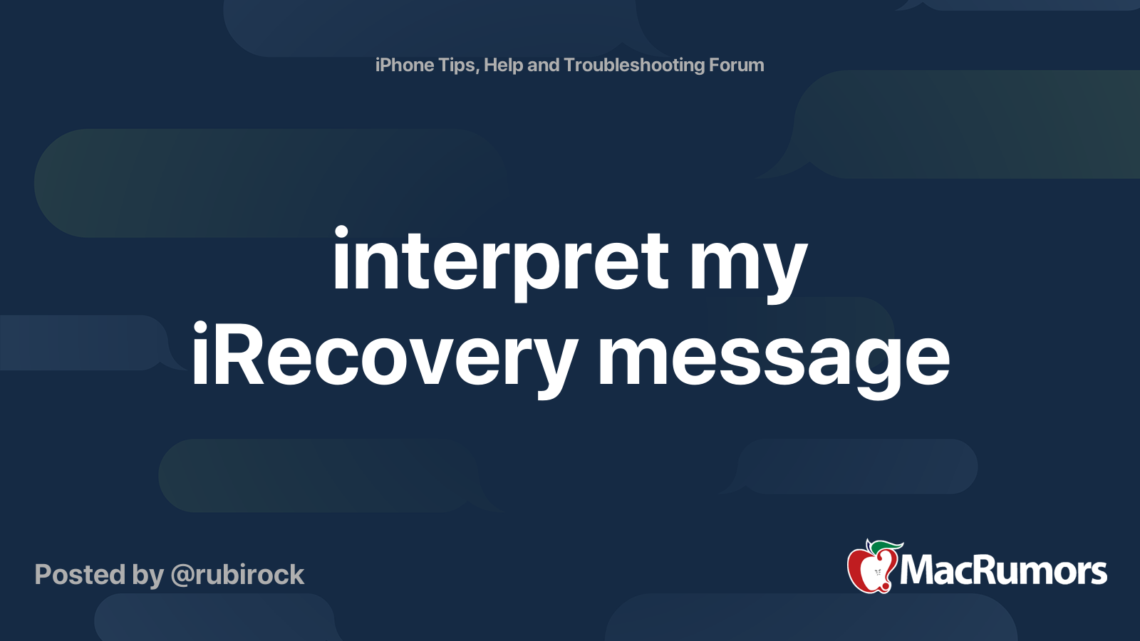 Irecovery