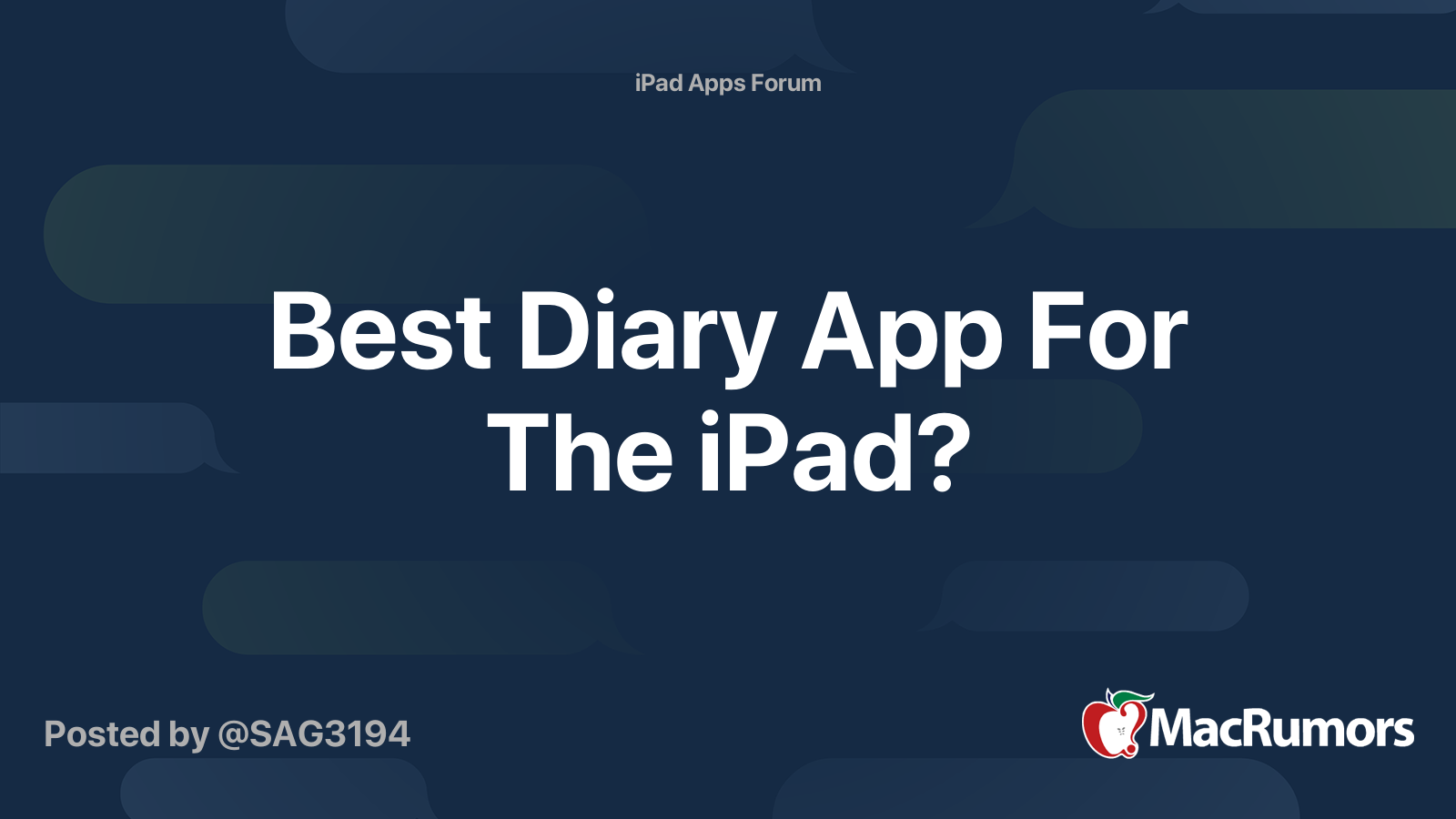 What Is The Best Diary App For Ipad