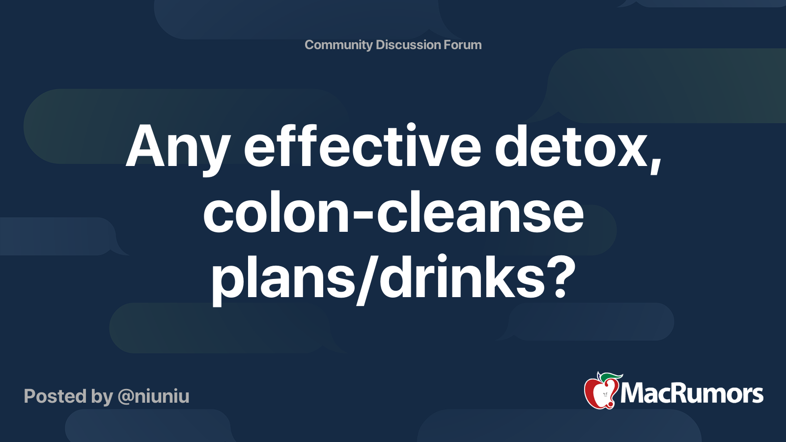 forum detox colon