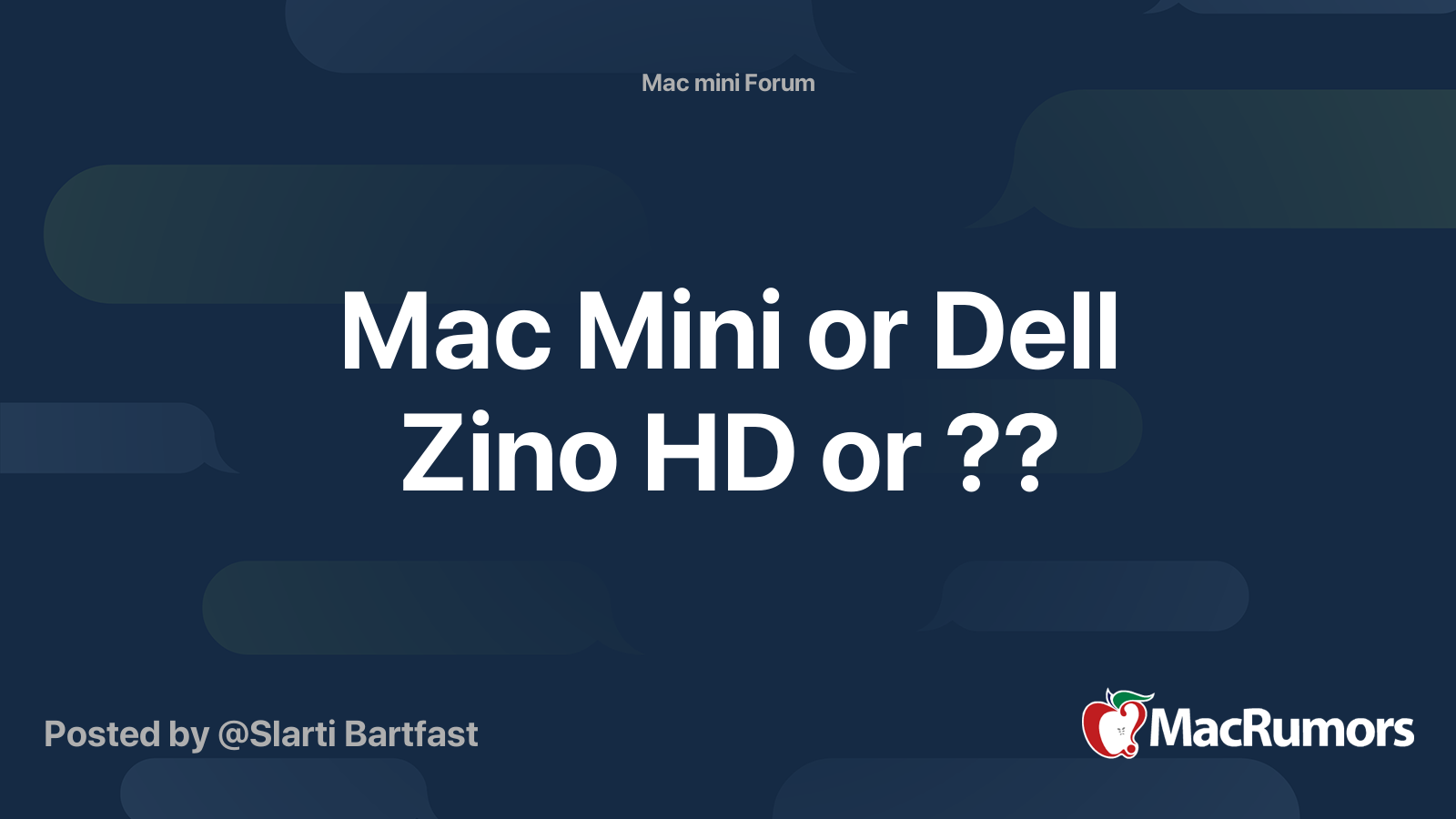 Mac Mini Or Dell Zino Hd Or Macrumors Forums