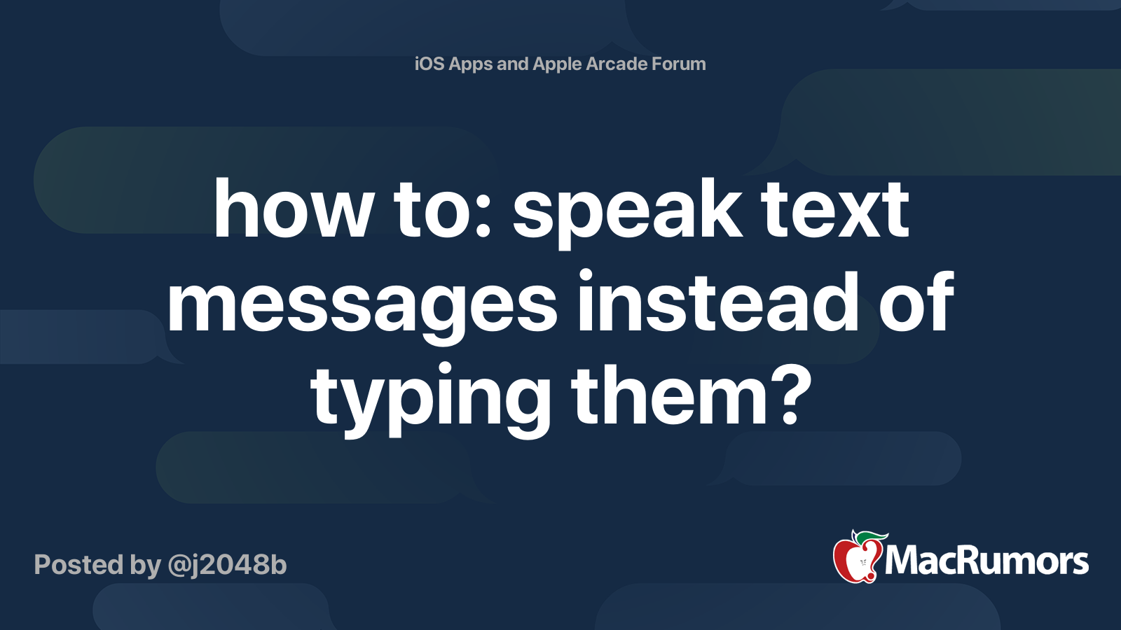 how-to-speak-text-messages-instead-of-typing-them-macrumors-forums