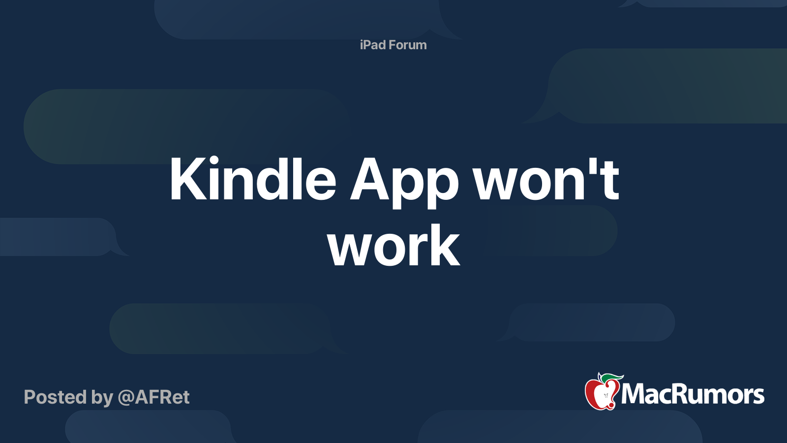 kindle app wont open on mac