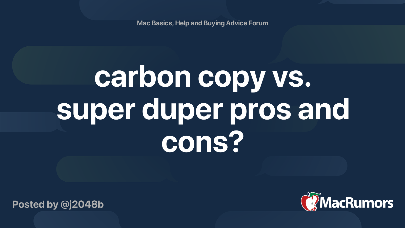 carbon copy vs superduper