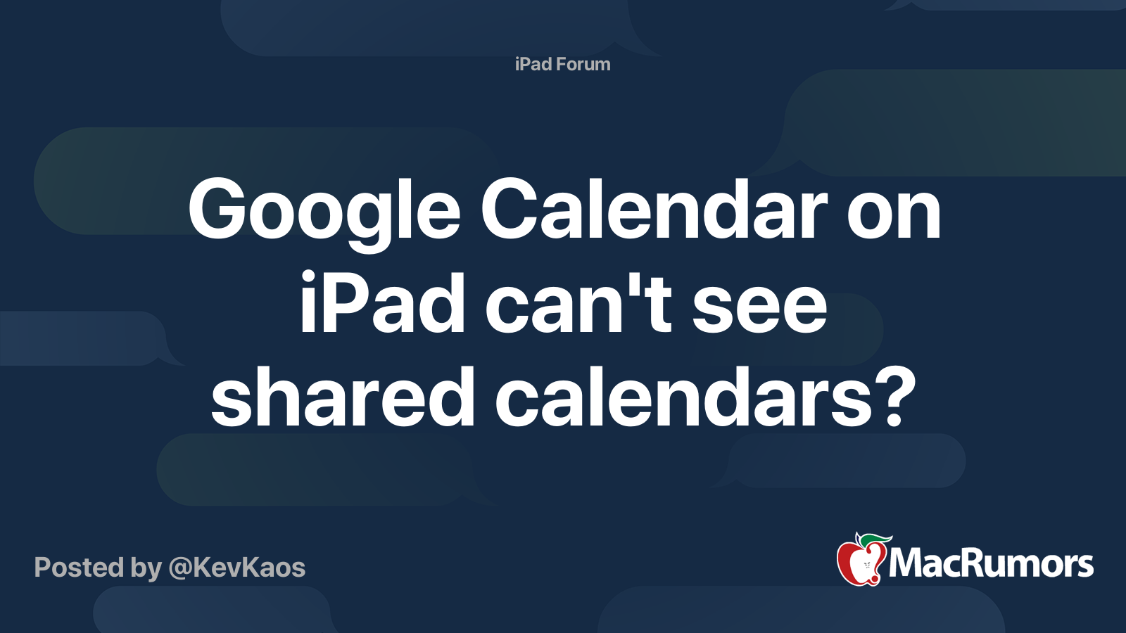 Can't See Shared Calendar Iphone 