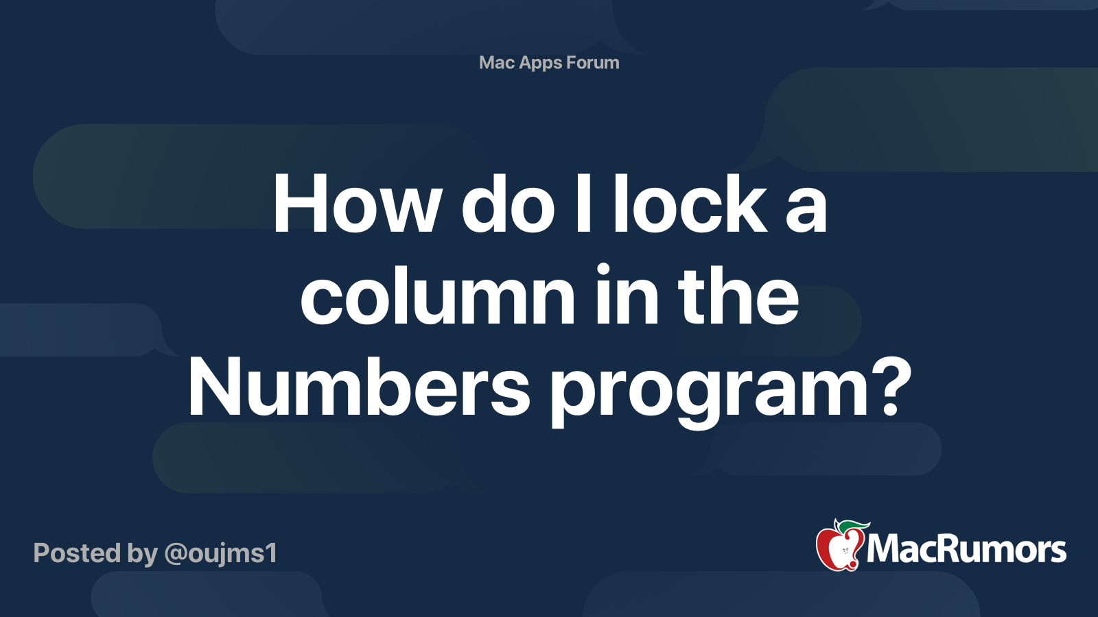 how-do-i-lock-a-column-in-the-numbers-program-macrumors-forums