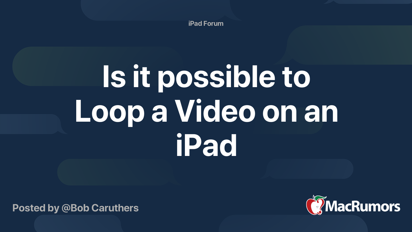 How to Repeat  Videos on iPhone or iPad?