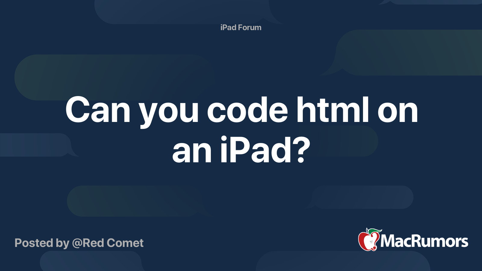 can-you-code-html-on-an-ipad-macrumors-forums