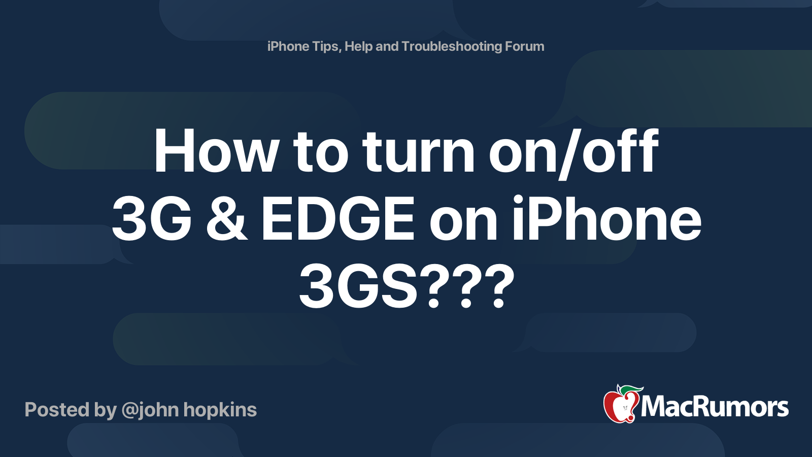 3gs iphone как отключить edge