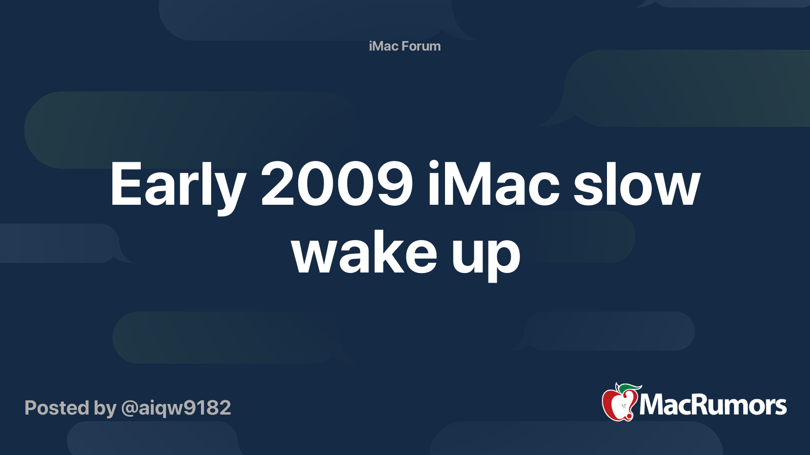 early-2009-imac-slow-wake-up-macrumors-forums