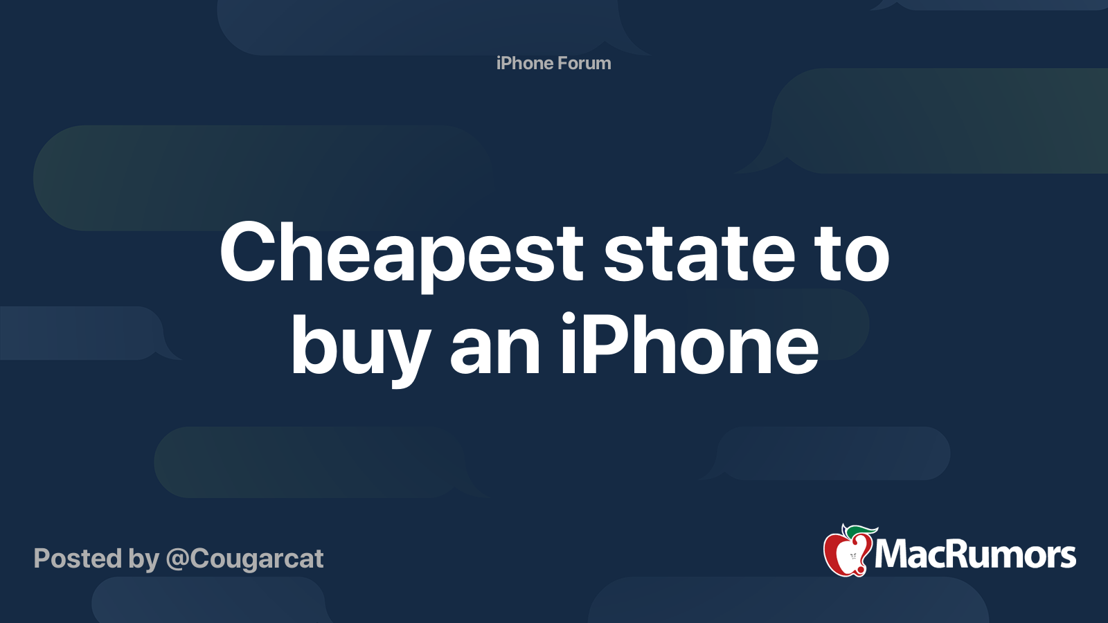 Cheapest state to buy an iPhone MacRumors Forums