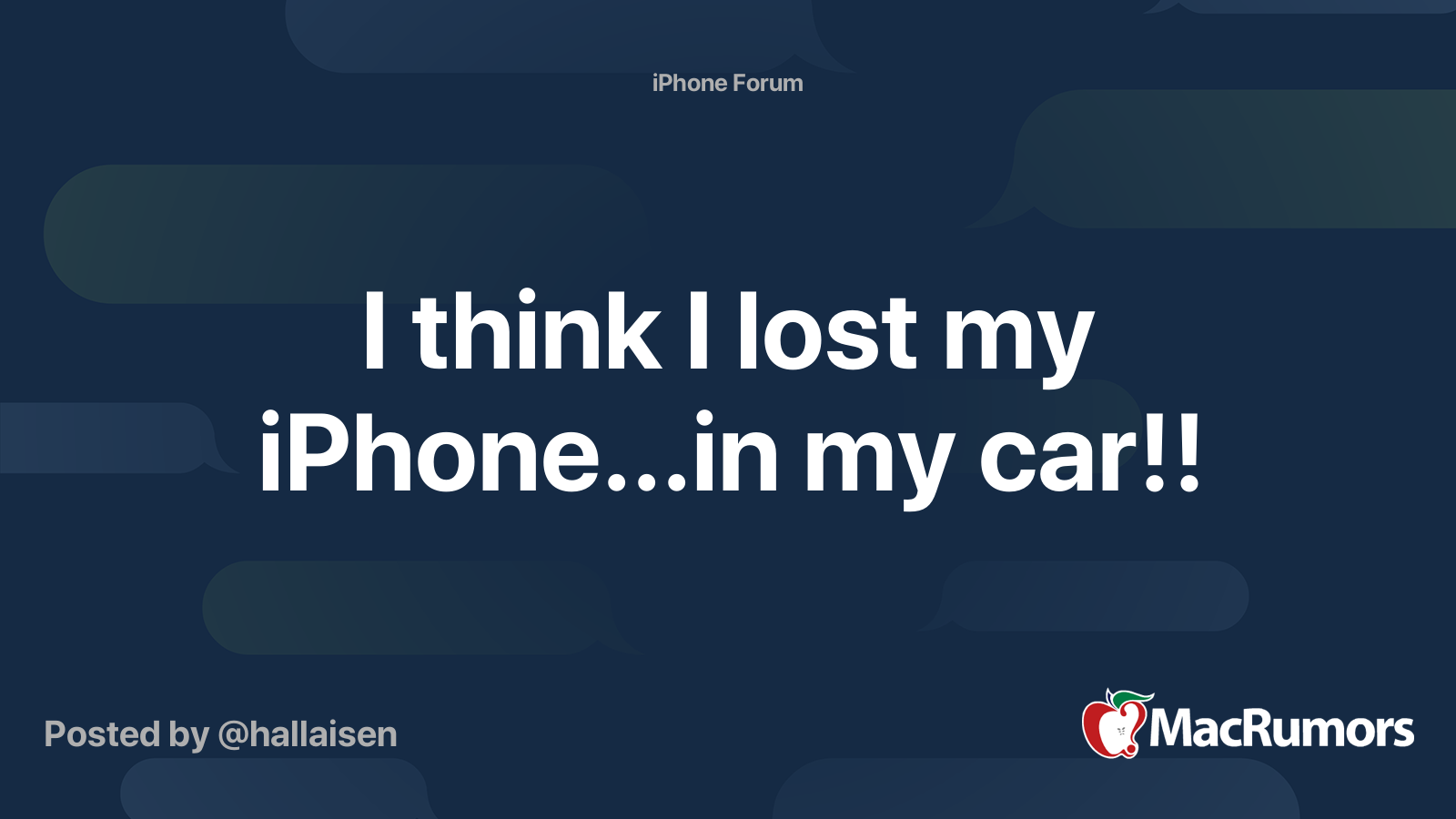 lost phone in car