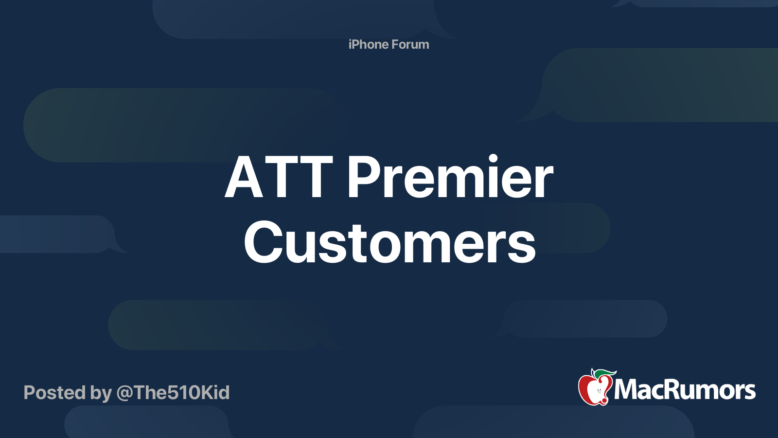 ATT Premier Customers MacRumors Forums