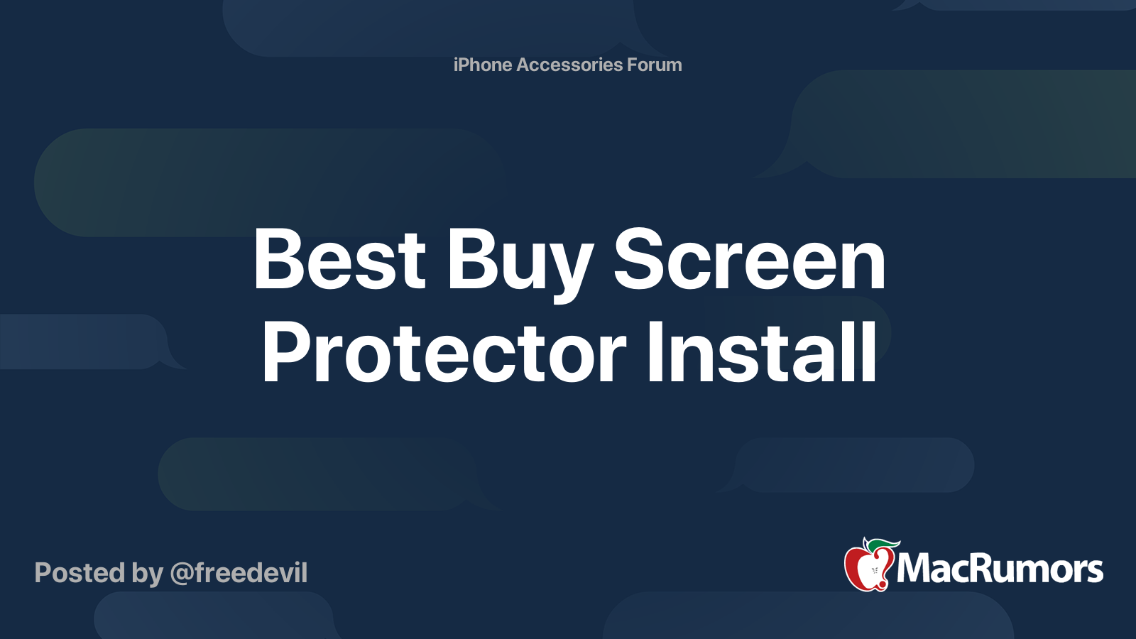 Best Buy Screen Protector Install MacRumors Forums