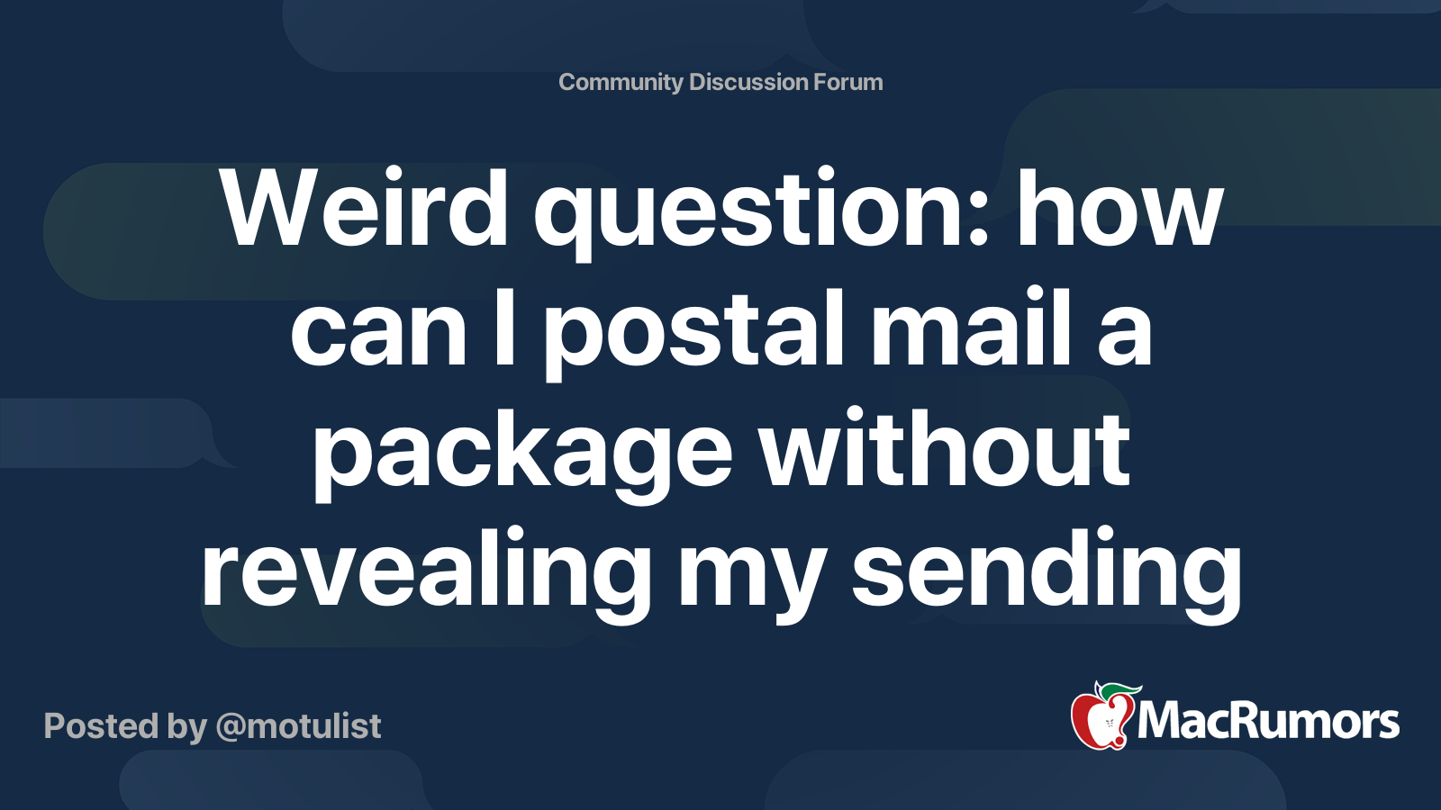 Can I send myself by post as a living parcel? - Quora