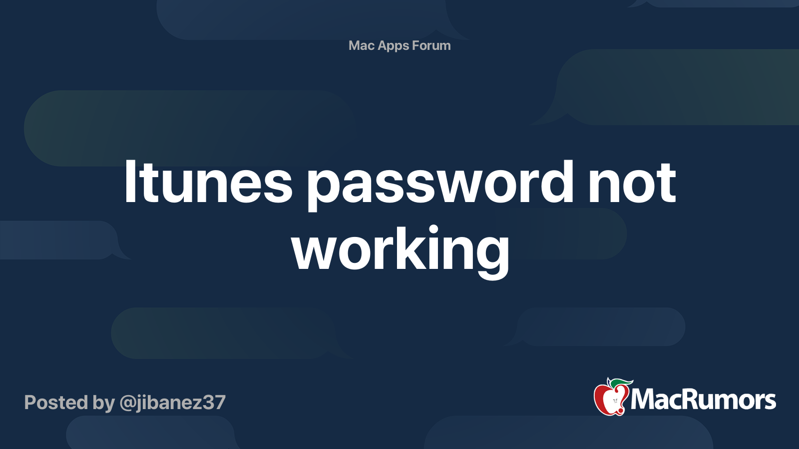 itunes-password-not-working-macrumors-forums