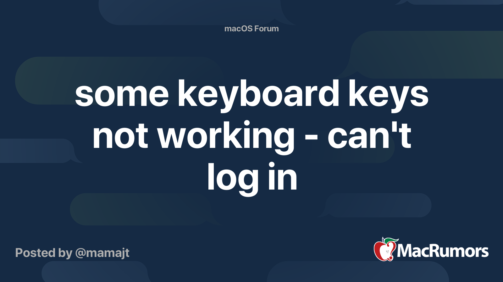 some-keyboard-keys-not-working-can-t-log-in-macrumors-forums