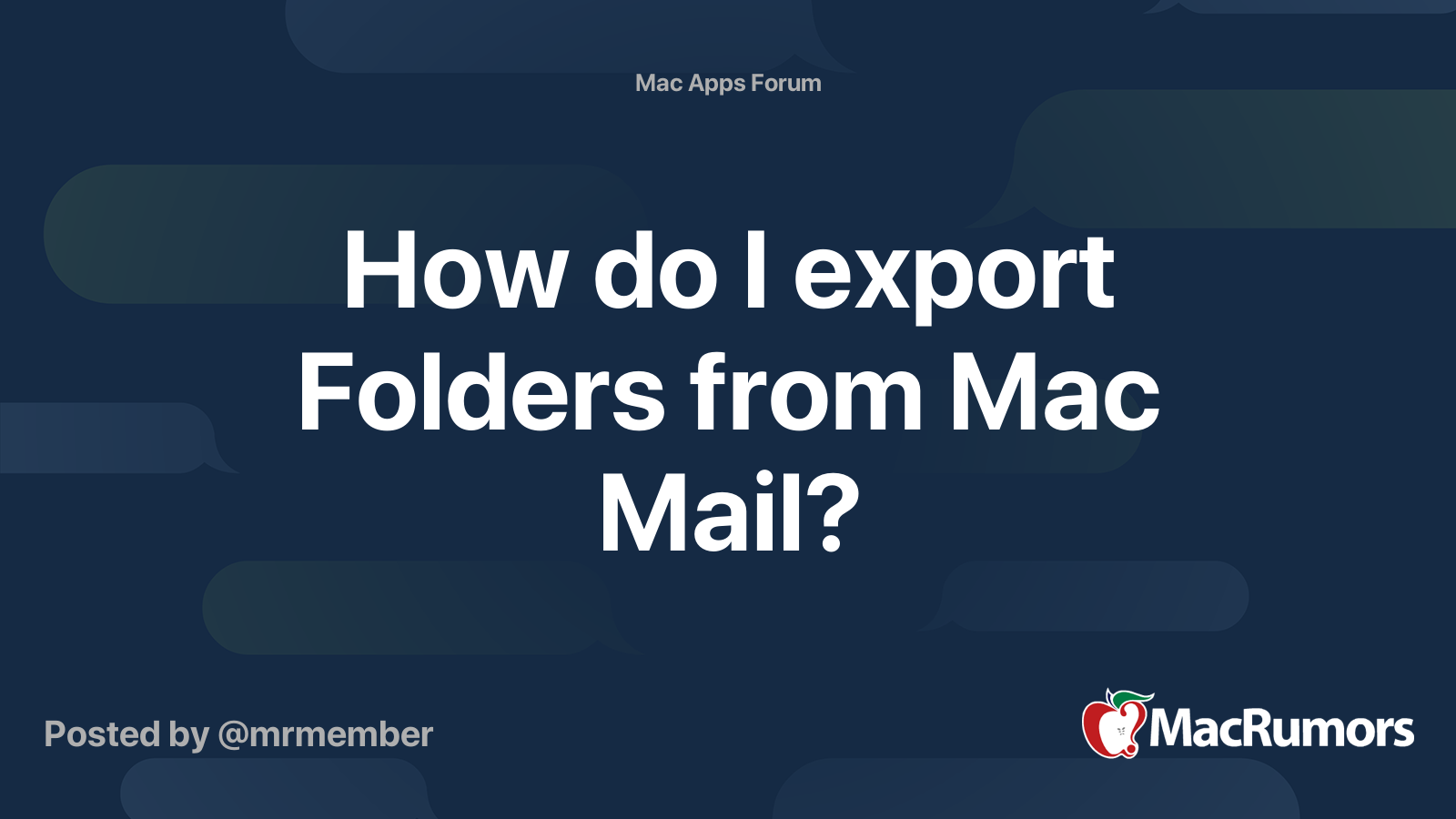 export on my mac mail folders