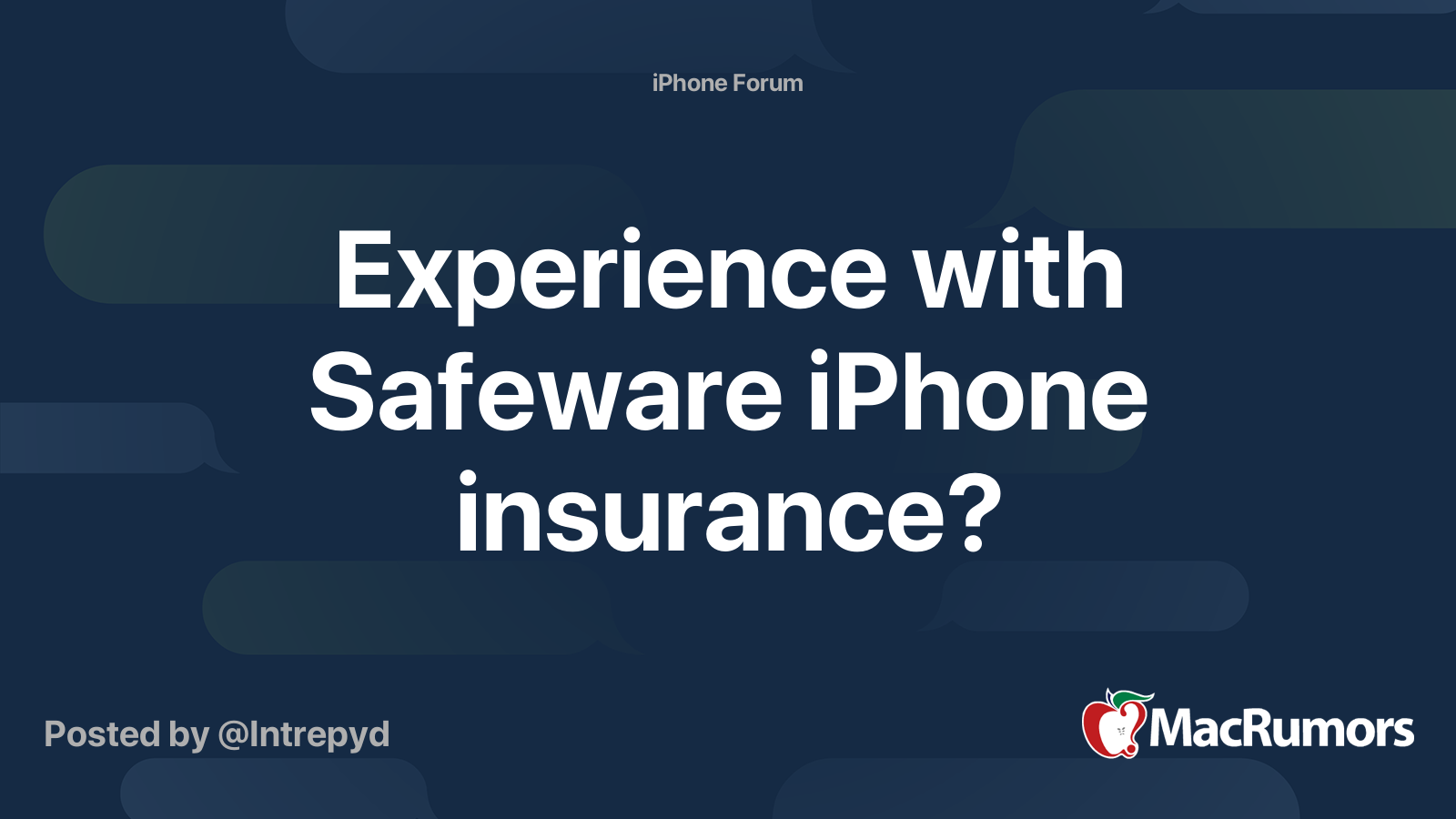Experience with Safeware iPhone insurance? MacRumors Forums