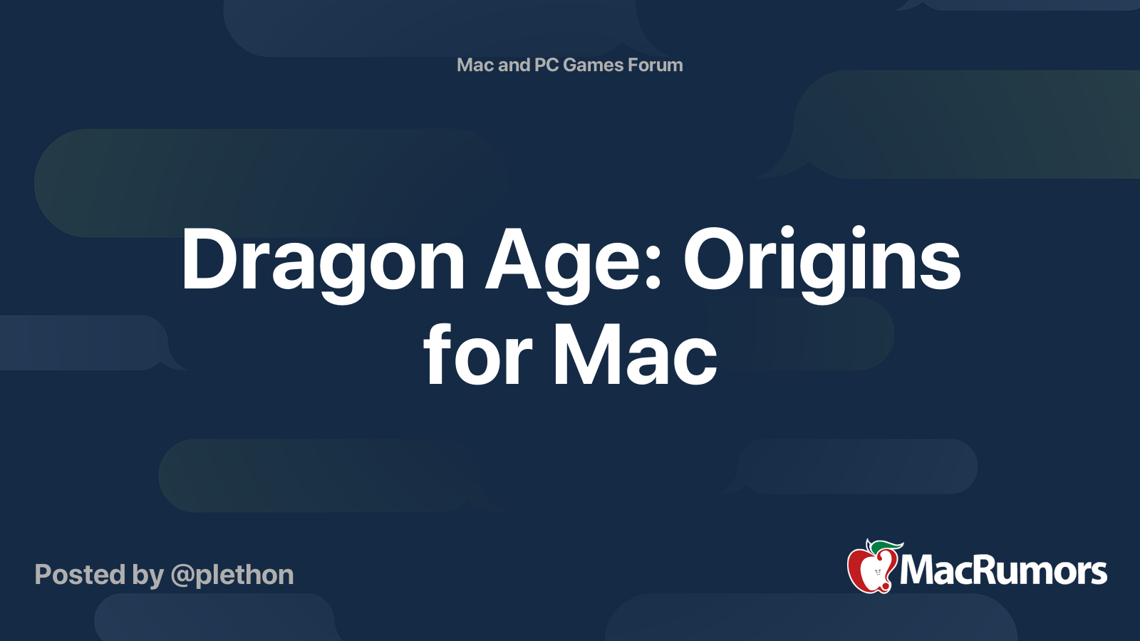 Dragon Age: Origins chegará em breve ao Mac