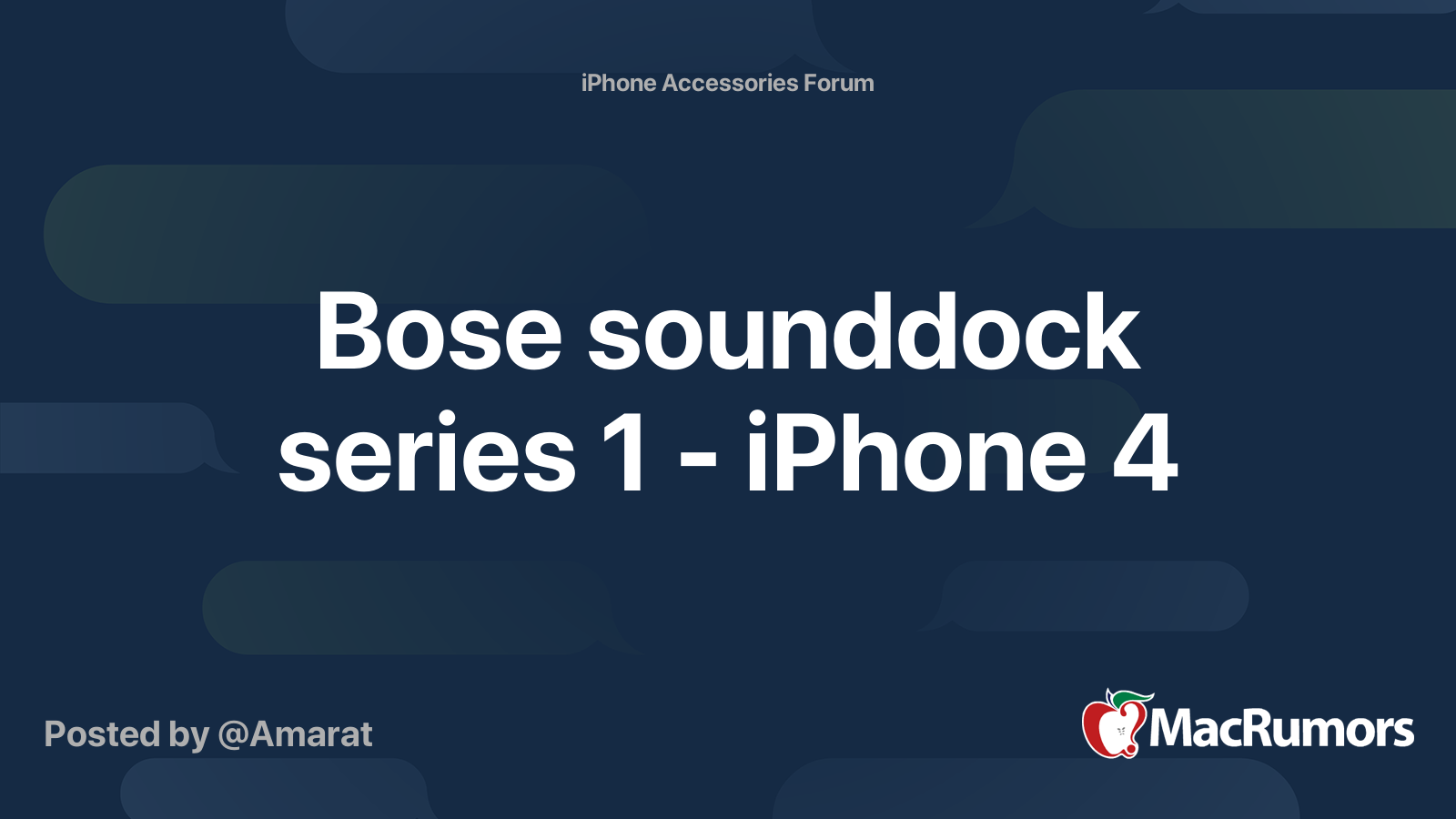 Bose sounddock iphone discount 4