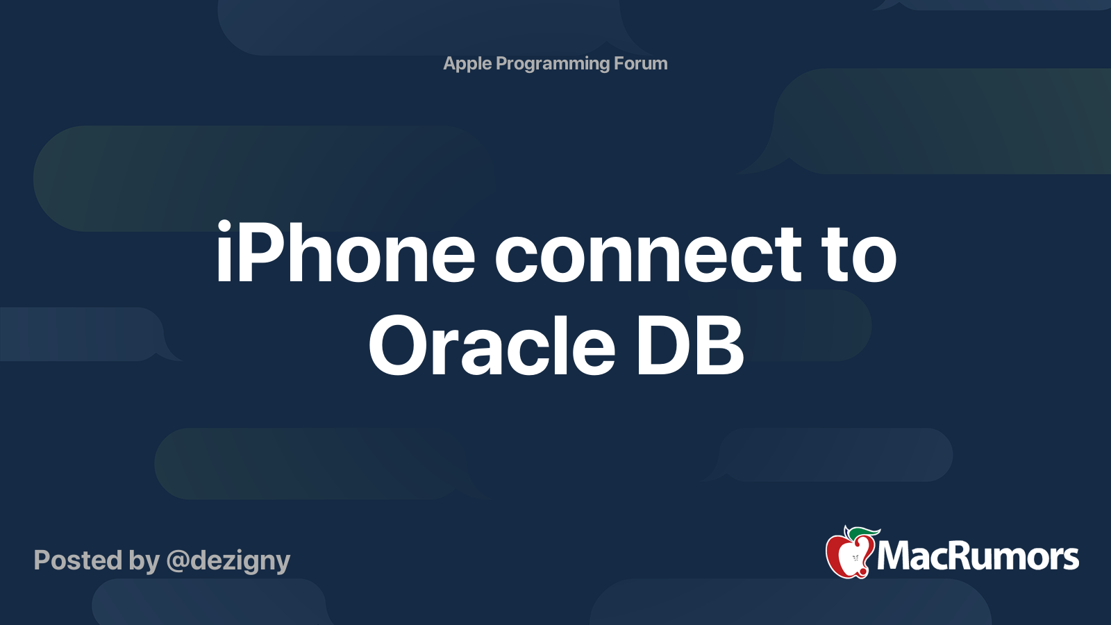 iphone-connect-to-oracle-db-macrumors-forums