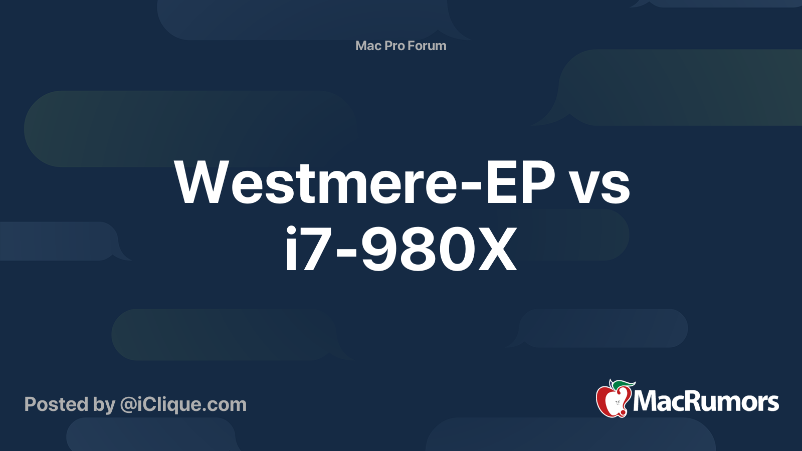WestmereEP vs i7980X MacRumors Forums