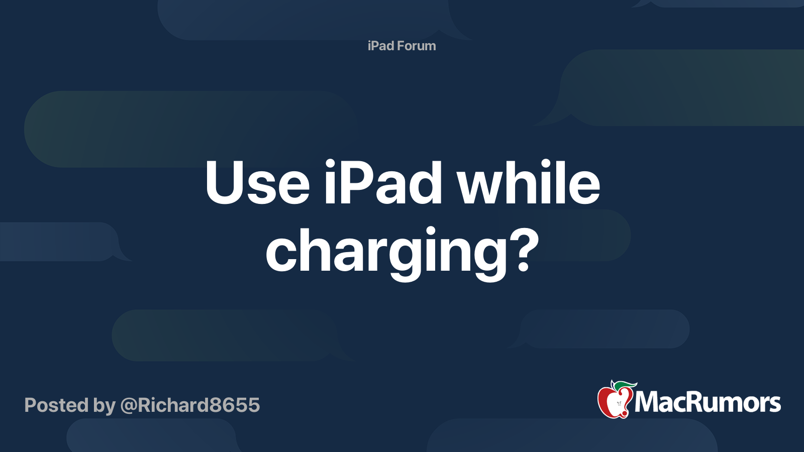 use-ipad-while-charging-macrumors-forums