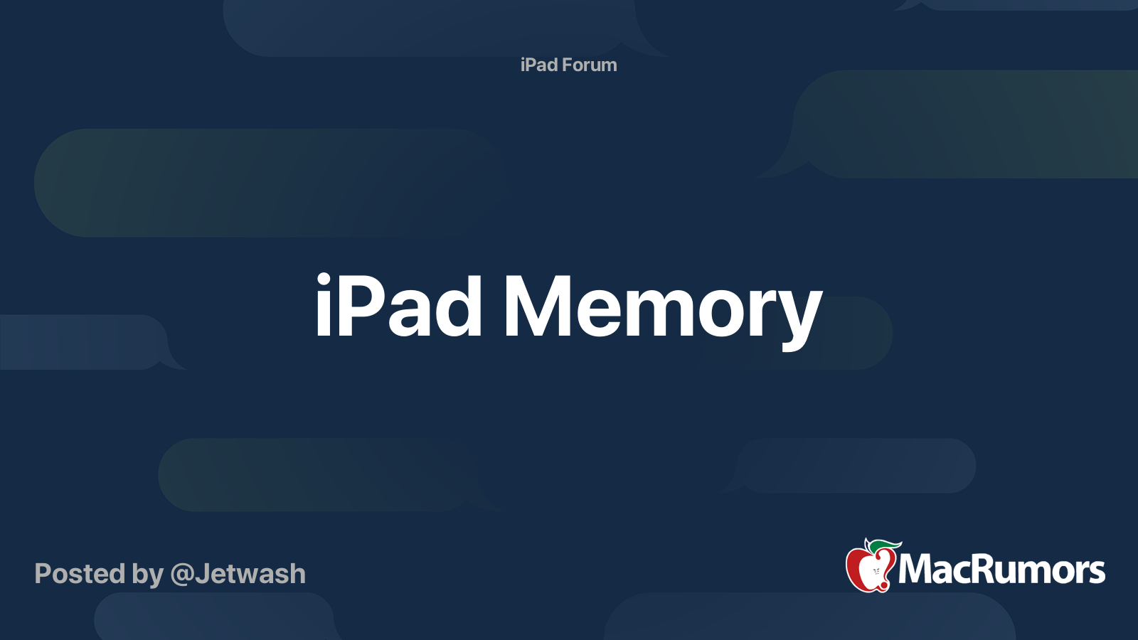 how to check the memory of my ipad