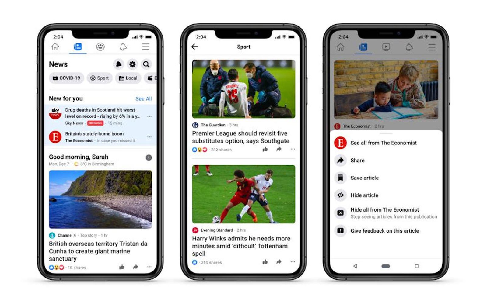 Facebook launches new Feeds and Home tabs on its app