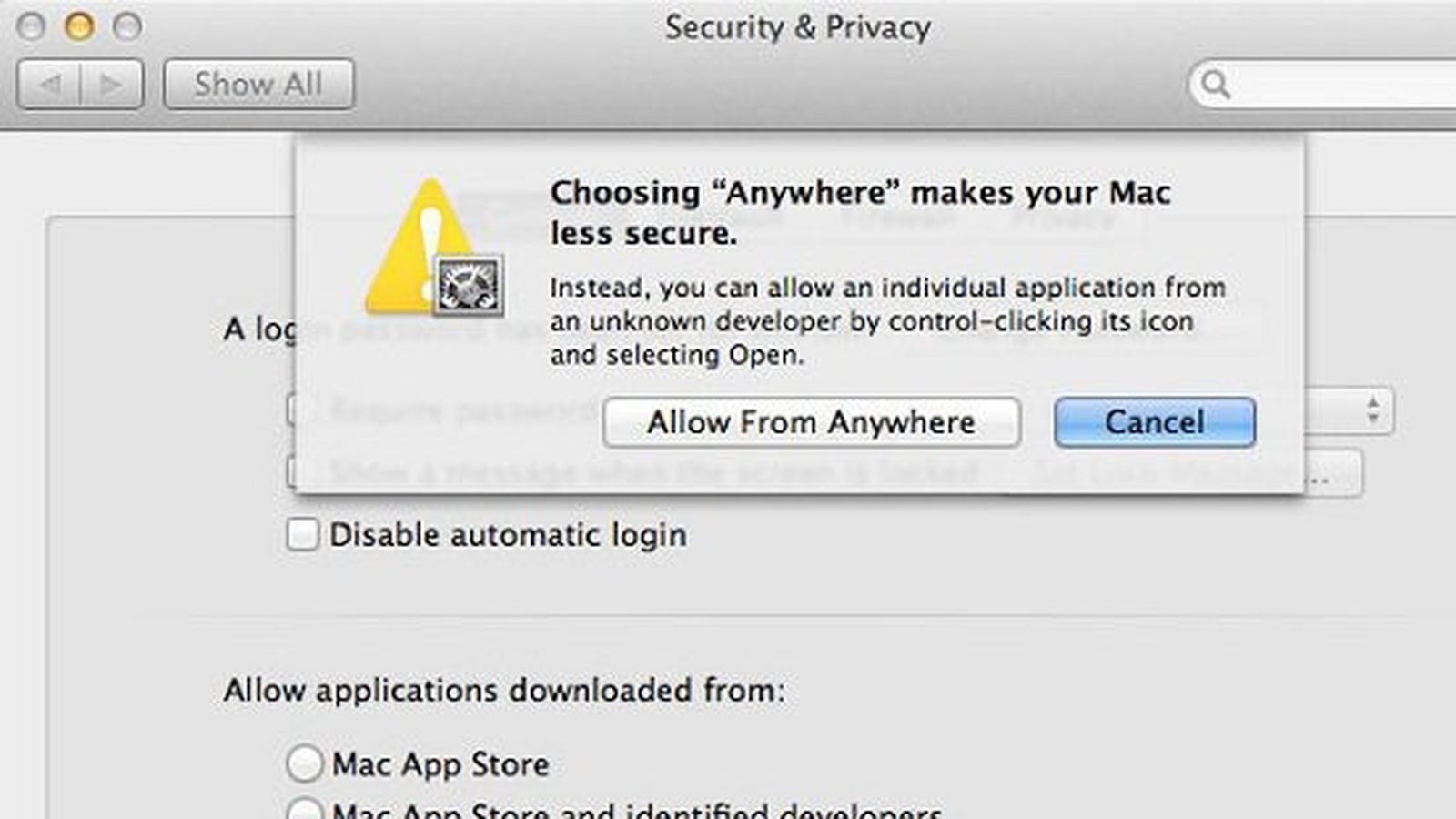 how to disable gatekeeper mac