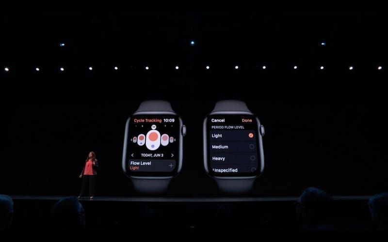 apple watch noise app menstrual cycle tracking image
