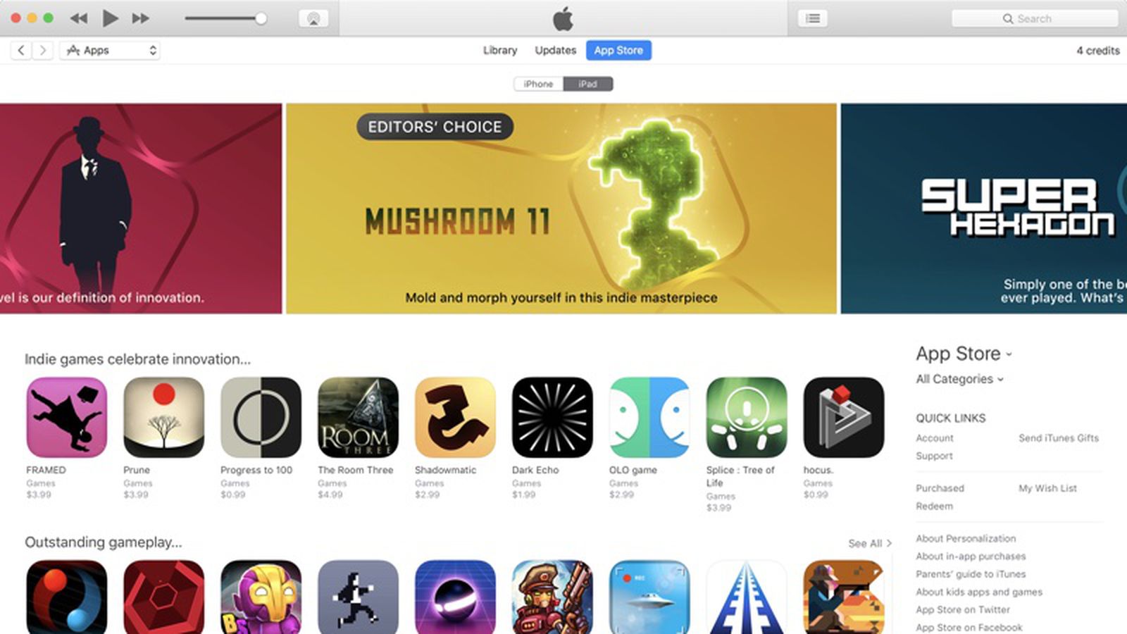 Apple Adds Permanent Indie Games Section to App Store, Offers