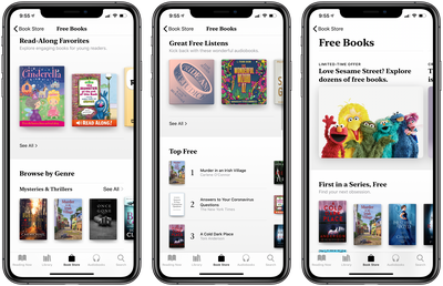 Apple Books Free Books and Audio Books Promo