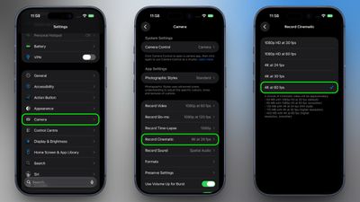 iphone 16 pro cinematic mode 4k 60fps