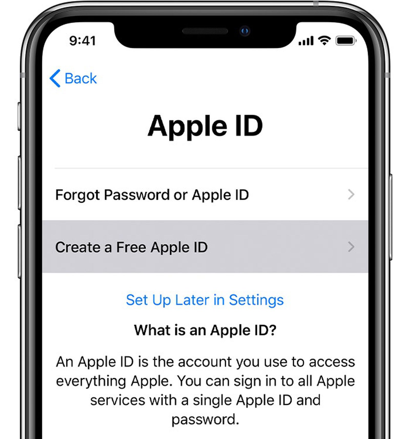 how to create an apple id password