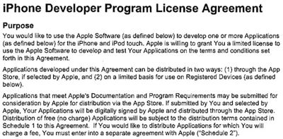 145357 iphone developer agreement