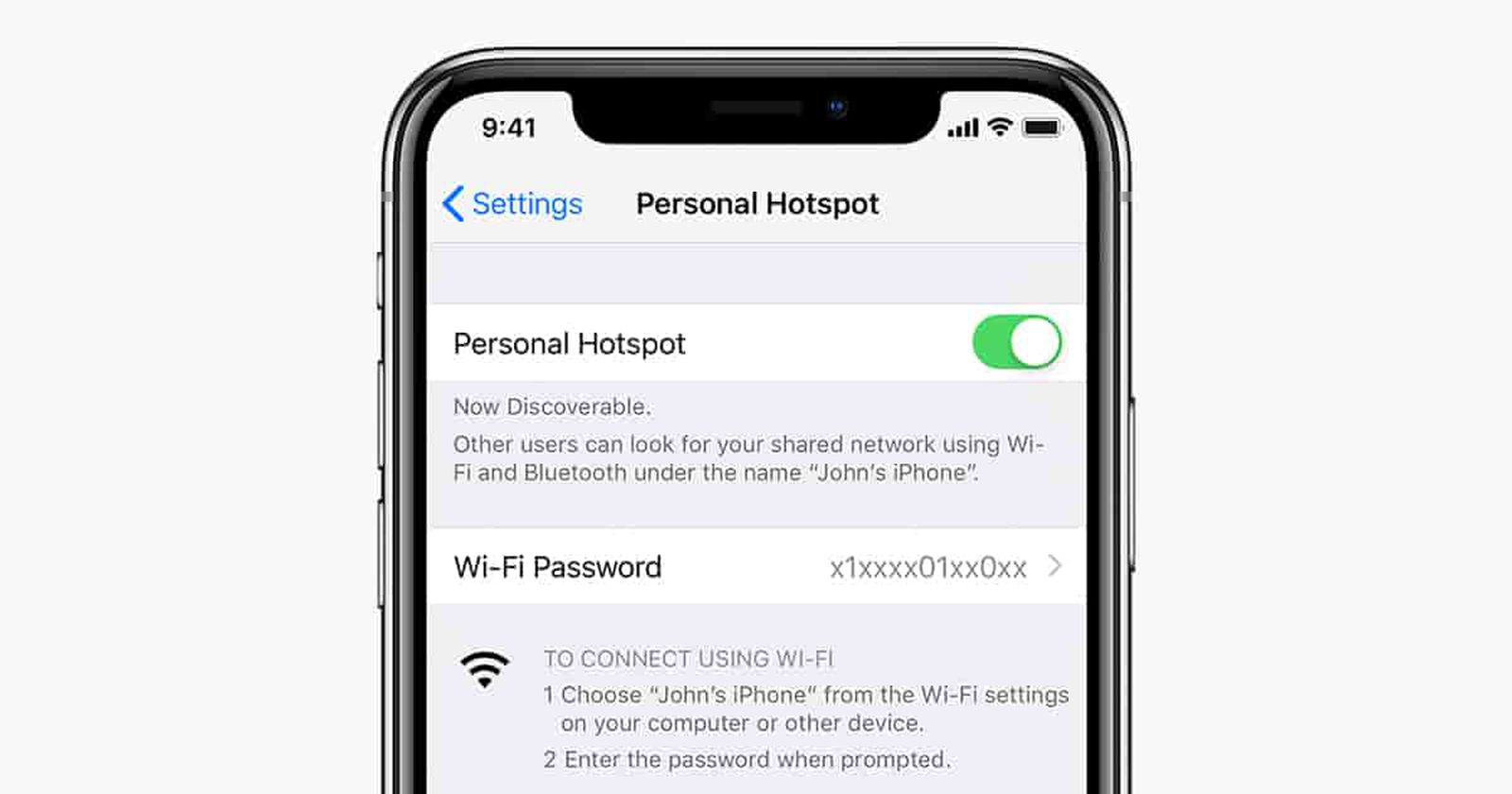 use mac as hotspot for iphone