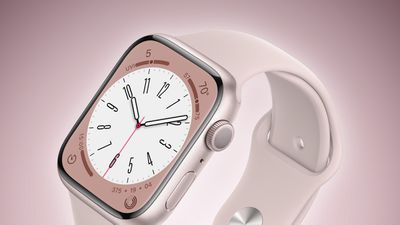 The ninth generation Apple Watch features pink aluminum