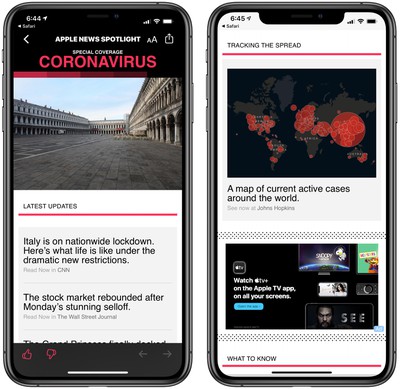 Apple News App Gains Coronavirus Special Coverage Section Macrumors