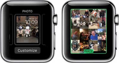 How to add photos to watch face watchos 2