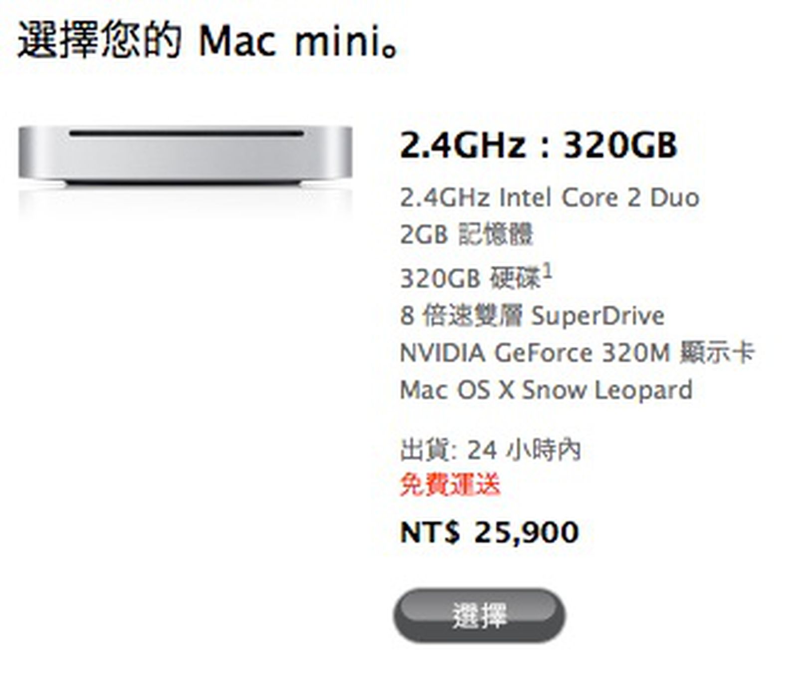 2gb ram stick for 2010 mac mini server