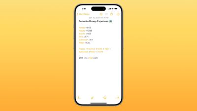 Aplicación de notas de iOS 18