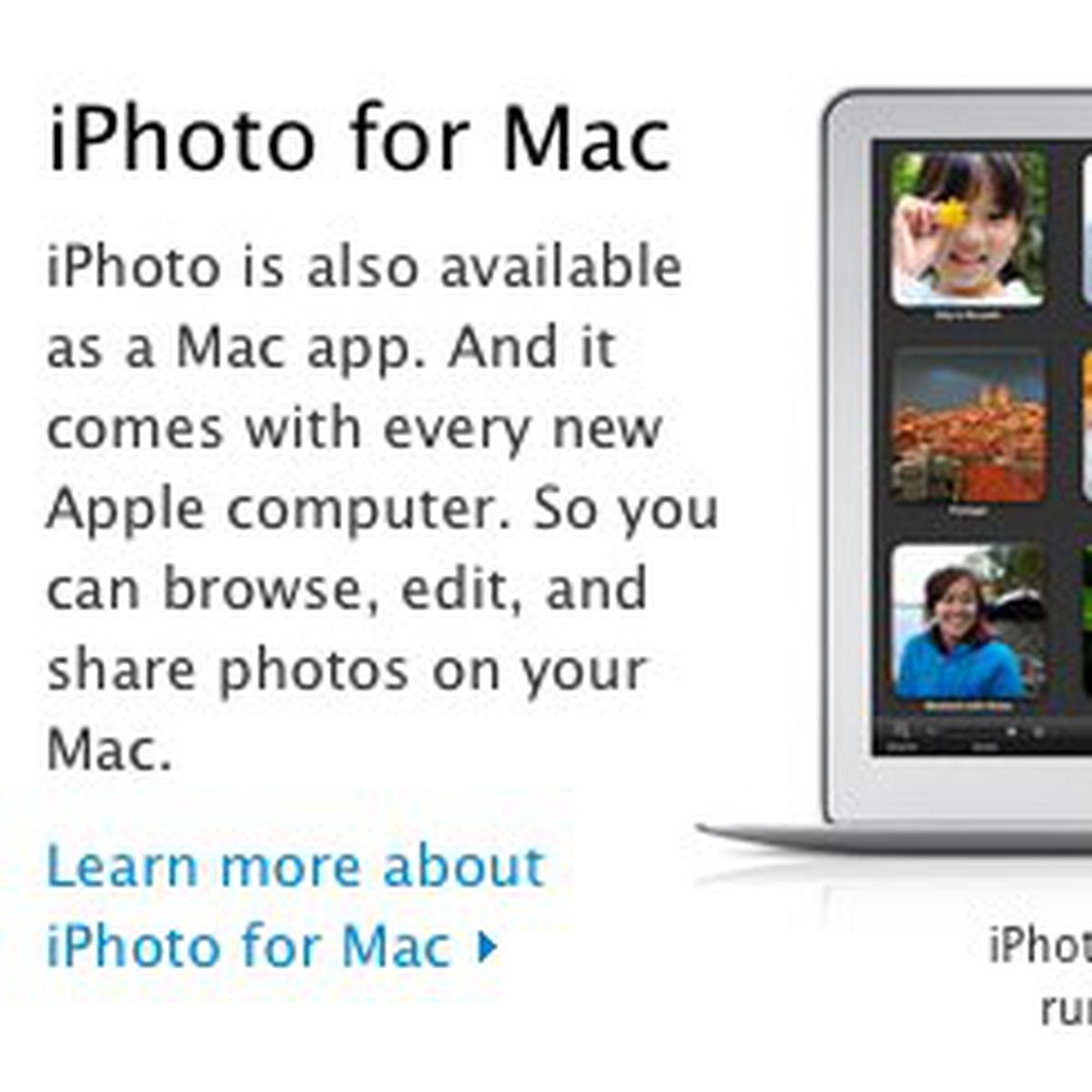 latest iphoto version for mac