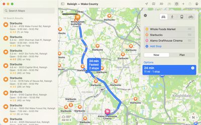 Apple Maps Mac Plan Route ?lossy